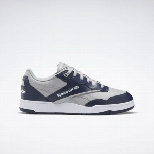 Reebok BB 4000 Ii Men's Basketball Shoes Grey Navy White | KIH1695OP