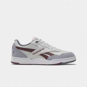 Reebok BB 4000 Ii Women's Basketball Shoes White Grey Burgundy | FMN4046EM