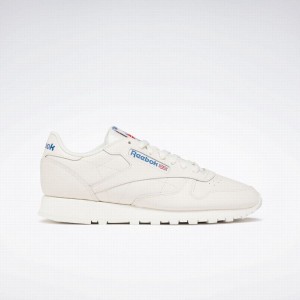 Reebok Classic Leather Men's Shoes White Blue Red | FGB1053SM