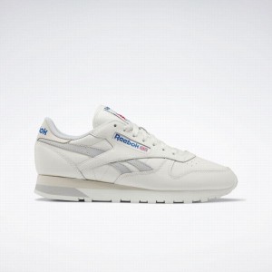 Reebok Classic Leather Men's Shoes White Light Grey Blue | TVF4057RC