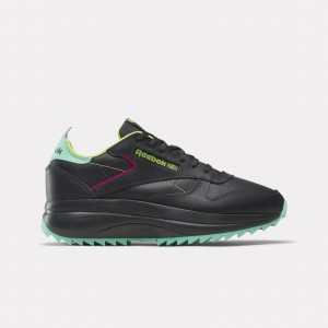 Reebok Classic Leather Sp Extra Women's Shoes Black Grey Light Green | GHT8642OL