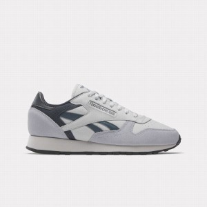 Reebok Classic Leather Women's Shoes Blue Grey White | MLK1852AD