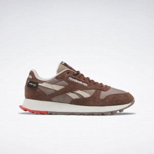 Reebok Classic Leather Women's Shoes Brown Grey | NFG2125FO