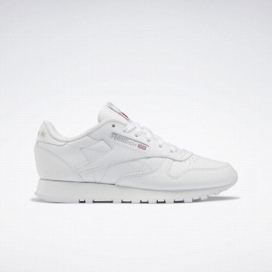 Reebok Classic Leather Women's Shoes White Grey | CTE10075VY