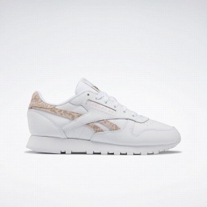 Reebok Classic Leather Women's Shoes White | TXE4685FT