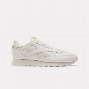 Reebok Classic Leather Women's Shoes White | LEN8629UO