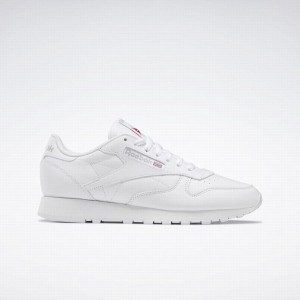 Reebok Classic Leather Women's Shoes White Grey | RYX1784RL