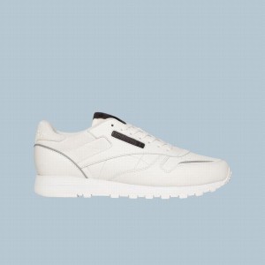 Reebok Classic Leather Women's Shoes White Silver | ALM3397BH