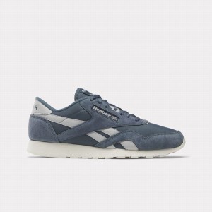 Reebok Classic Nylon Men's Shoes Blue White | FMK6267RJ