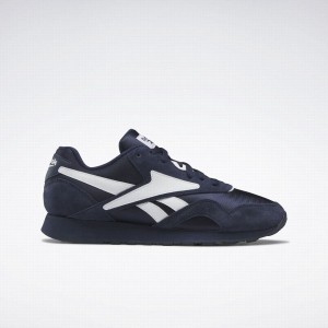 Reebok Classic Nylon Plus 1994 Men's Shoes Navy White | EQO2216SW