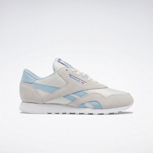 Reebok Classic Nylon Women's Shoes Blue White | GAW467HZ