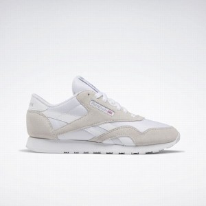 Reebok Classic Nylon Women's Shoes White Grey | WHB847OU