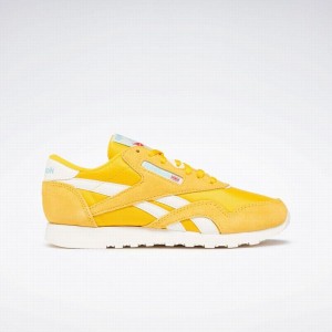 Reebok Classic Nylon Women's Shoes Yellow White | YEA5698TM