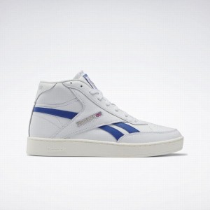 Reebok Club C 85 Form Hi Women's Shoes White Blue | CUN5841NL