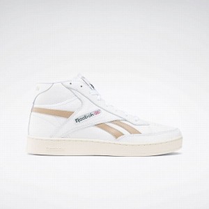 Reebok Club C 85 Form Hi Women's Shoes White Beige | MSY7128YW