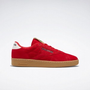 Reebok Club C 85 Grounds Women's Shoes Red Green White | PBA7468DO