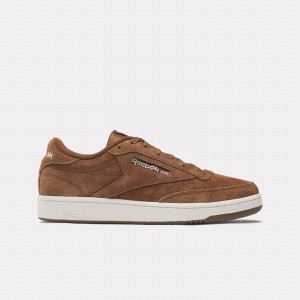 Reebok Club C 85 Men's Shoes Brown | LLV285RD