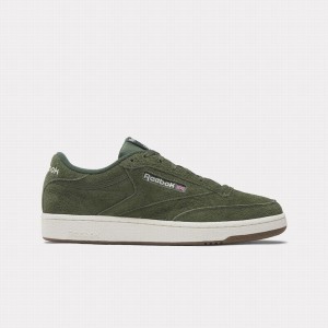 Reebok Club C 85 Men's Shoes Green | LAU3993TY