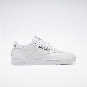 Reebok Club C 85 Men's Shoes White Black | NWY7988QW