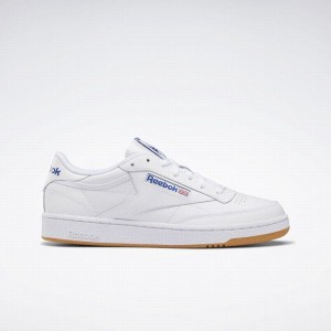 Reebok Club C 85 Men's Shoes White Royal | OKS8374XO