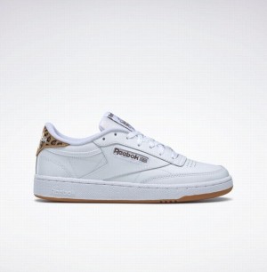 Reebok Club C 85 Women's Shoes White Black | IIS5278BB