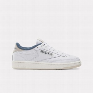 Reebok Club C 85 Women's Shoes White Blue | RWO5930EY