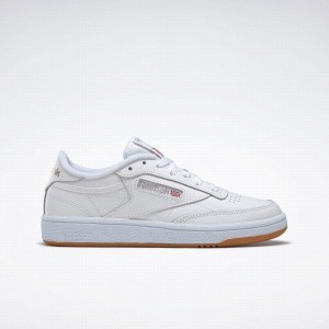 Reebok Club C 85 Women's Shoes White Light Grey | YDZ929IG