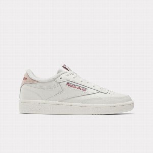 Reebok Club C 85 Women's Shoes White Pink | SOB9840IV