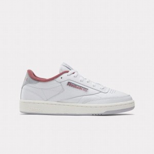 Reebok Club C 85 Women's Shoes White Rose Grey | YID2522AW