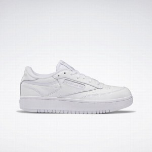 Reebok Club C Double Women's Shoes White Grey | WON2445DQ