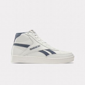 Reebok Club C Form Hi Men's Shoes White Blue | DTP7666QZ