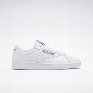 Reebok Club C Grounds Women's Shoes White Blue Red | EUN1887OY