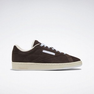 Reebok Club C Groutund Women's Shoes Dark Brown White | YIN7359TQ