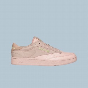 Reebok Club C Men's Shoes Light Pink Light Brown | WJV8279RN