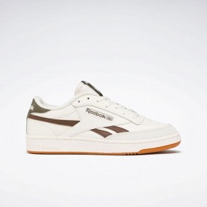 Reebok Club C Revenge Men's Shoes White Brown Green | USY6970IH