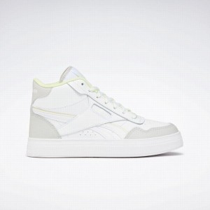 Reebok Court Advance Bold High Women's Lifestyle Shoes White Green | ZUN4264PG