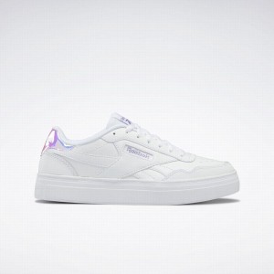 Reebok Court Advance Bold Women's Lifestyle Shoes White Purple | BDY6792BP