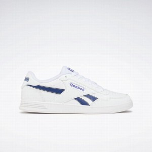 Reebok Court Advance Men's Lifestyle Shoes White Deep Blue Navy | WPP5847IW