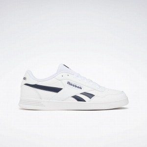 Reebok Court Advance Women's Lifestyle Shoes White Navy | GKF5150RW