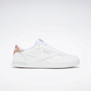 Reebok Court Advance Women's Lifestyle Shoes White Rose Gold | ZJX7168GY