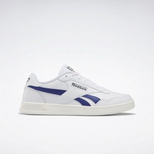 Reebok Court Advance Women's Lifestyle Shoes White Deep Blue | VZP1392TG