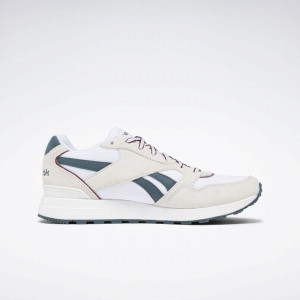 Reebok Gl 1000 Men's Lifestyle Shoes White Blue Burgundy | UHT8642BQ