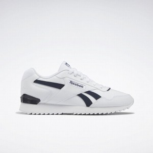 Reebok Glide Ripple Clip Men's Lifestyle Shoes White Navy | NFX7419KX