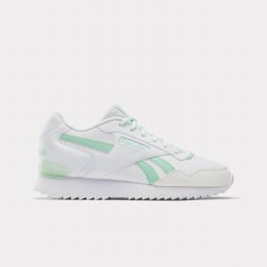 Reebok Glide Ripple Clip Women's Lifestyle Shoes White Green Mint Grey | RBG8720IC