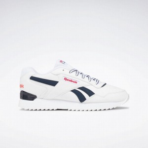 Reebok Glide Ripple Clip Women's Lifestyle Shoes White Navy Red | OQE6052GO