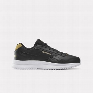 Reebok Glide Sp Women's Lifestyle Shoes Black White Gold Metal | HNQ1770TL