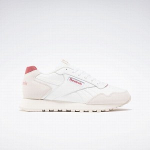 Reebok Glide Women's Lifestyle Shoes White Pink | OCJ6210MX