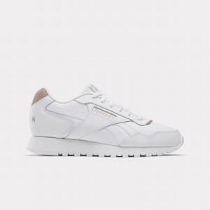 Reebok Glide Women's Lifestyle Shoes White Rose Gold | YFU3417NC