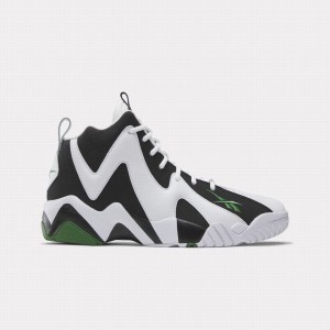 Reebok Hurrikaze Ii Men's Basketball Shoes White Black Green | VIO8787KU