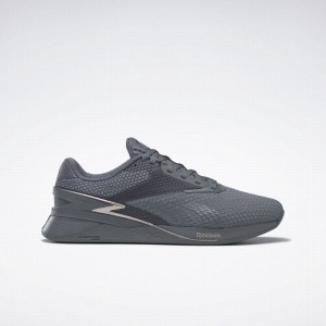 Reebok Nano X3 Women's Training Shoes Grey Brown | YPD319PO